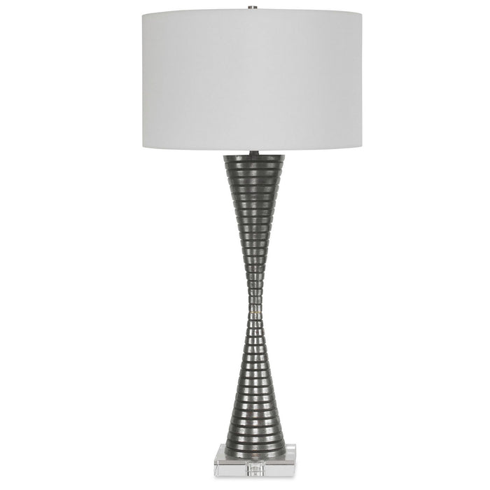 Uttermost 28473 One Light Table Lamp, Masculine Look With Ribbed Texture
