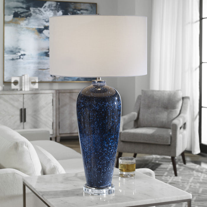 Uttermost 28481-1 One Light Table Lamp, Polished Nickel