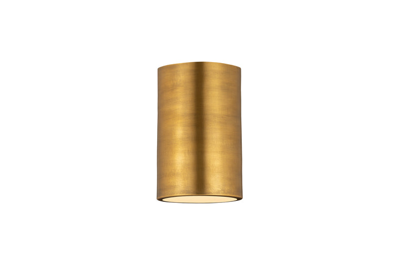 Z-Lite 2302F1-RB One Light Flush Mount, Rubbed Brass