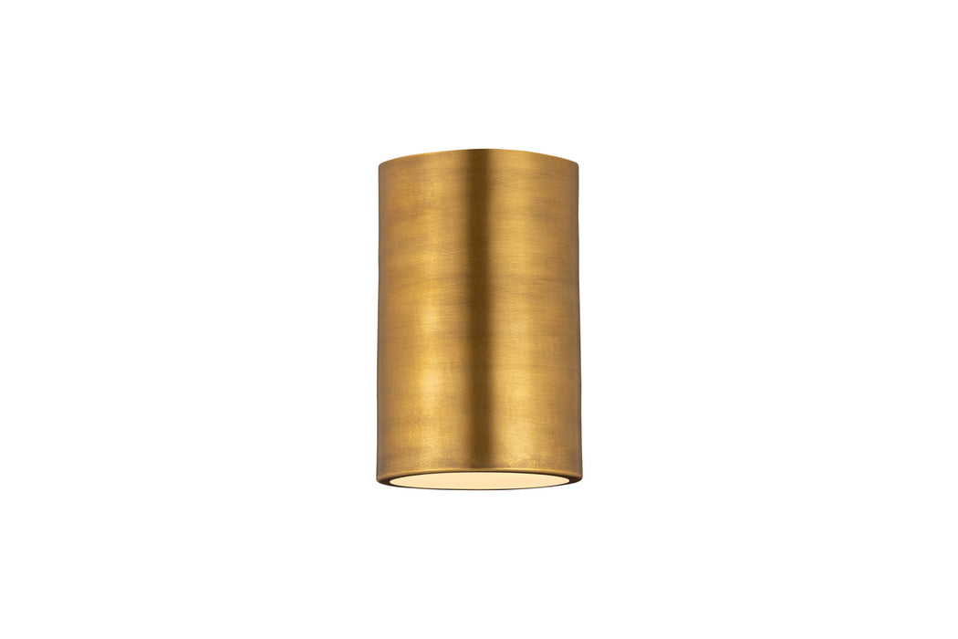 Z-Lite 2302F1-RB One Light Flush Mount, Rubbed Brass