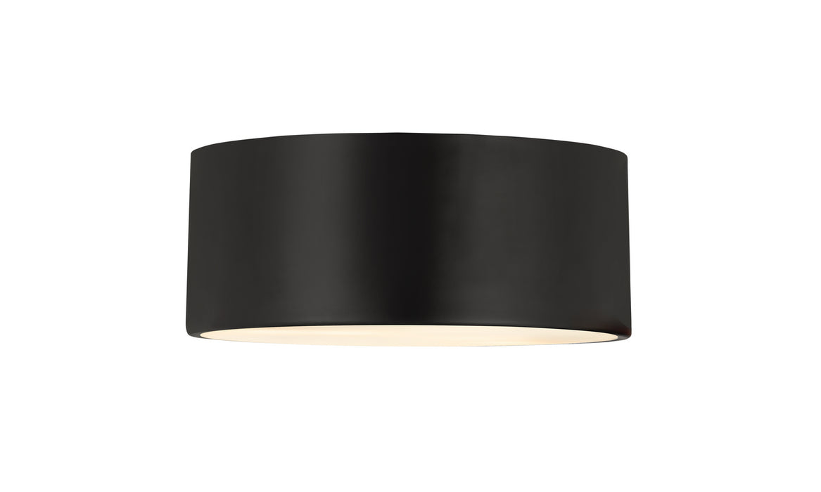 Z-Lite 2302F2-MB Two Light Flush Mount, Matte Black