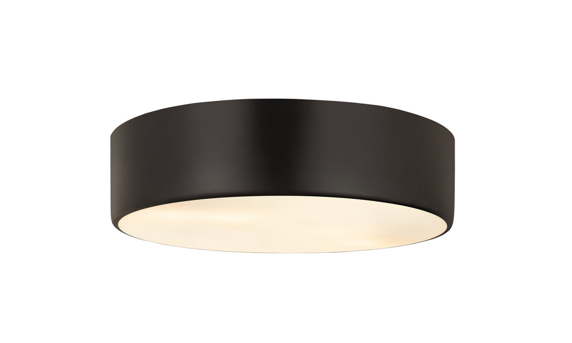 Z-Lite 2302F3-MB Three Light Flush Mount, Matte Black
