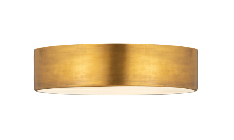 Z-Lite 2302F4-RB Four Light Flush Mount, Rubbed Brass