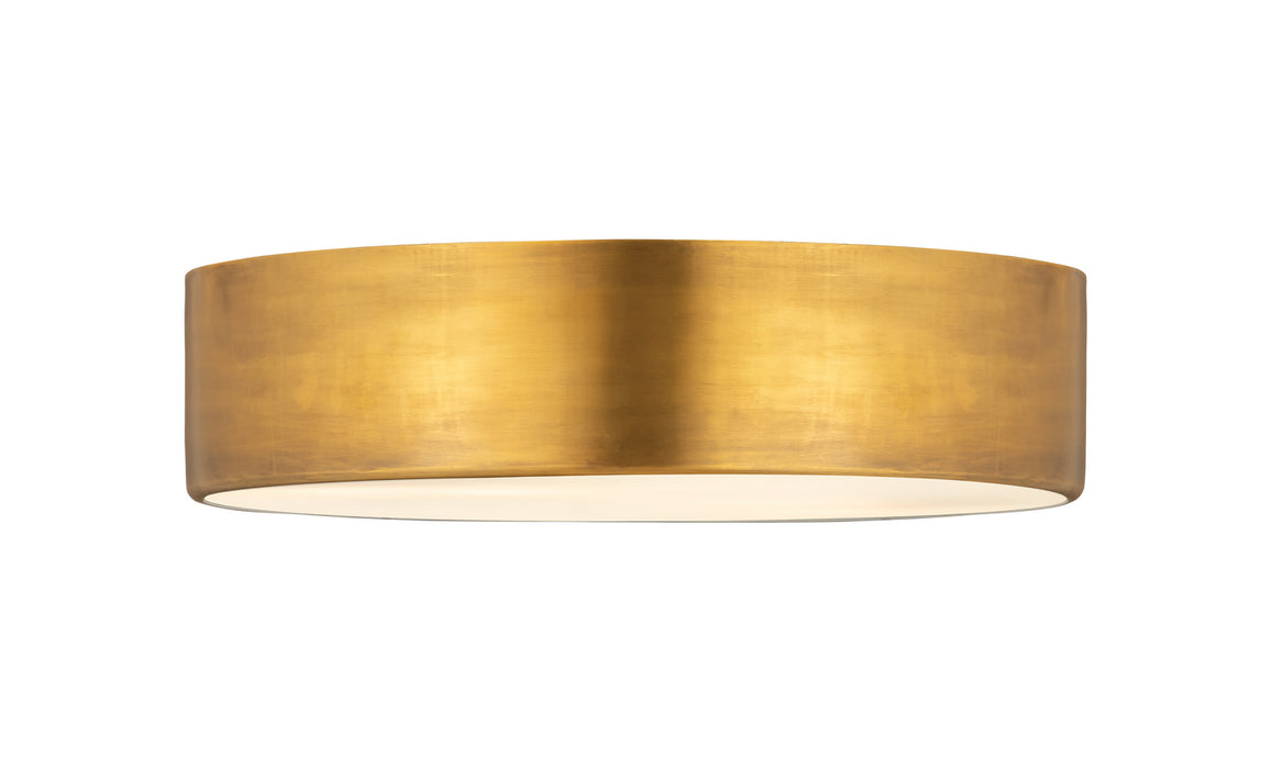Z-Lite 2302F4-RB Four Light Flush Mount, Rubbed Brass