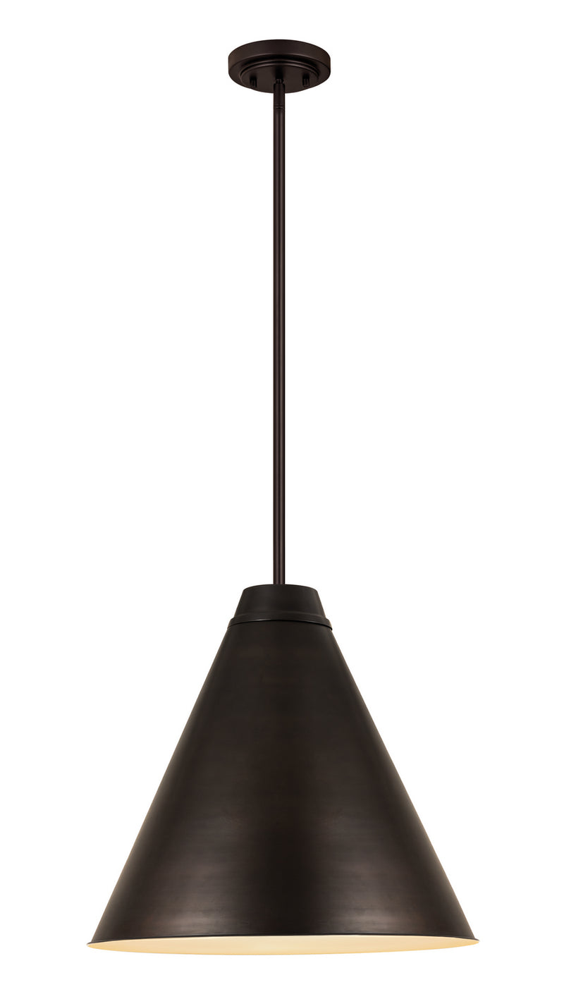 Z-Lite 6011P24-BP One Light Pendant, Bronze Plate