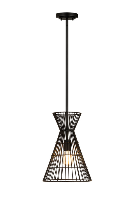 Z-Lite 6015MP-MB One Light Pendant, Matte Black