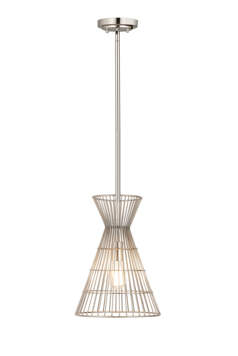 Z-Lite 6015MP-PN One Light Pendant, Polished Nickel
