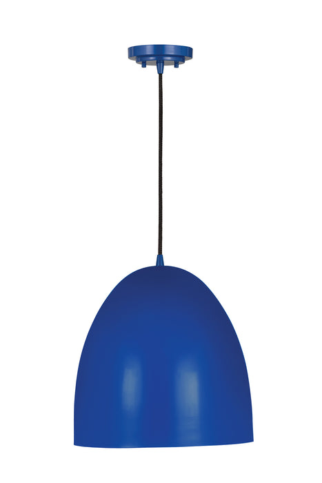 Z-Lite 6012P12-BLU One Light Pendant, Blue
