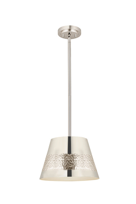 Z-Lite 6013-12PN One Light Pendant, Polished Nickel