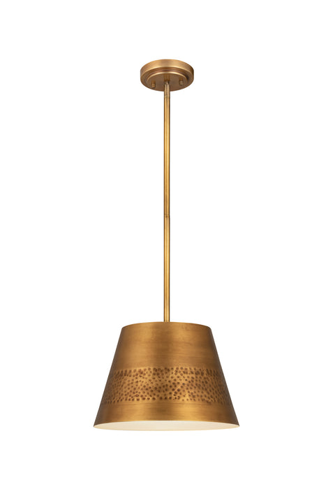 Z-Lite 6013-12RB One Light Pendant, Rubbed Brass