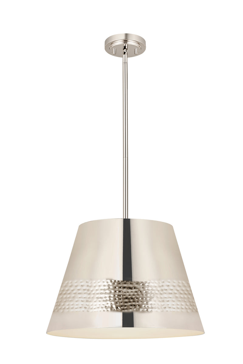Z-Lite 6013-18PN One Light Chandelier, Polished Nickel