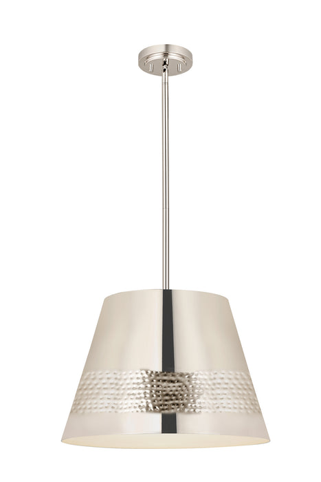 Z-Lite 6013-18PN One Light Chandelier, Polished Nickel