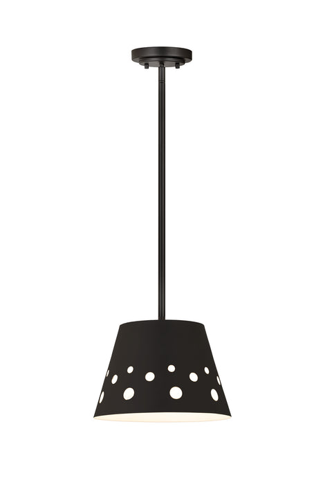 Z-Lite 6014-12MB One Light Pendant, Matte Black