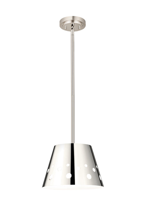 Z-Lite 6014-12PN One Light Pendant, Polished Nickel