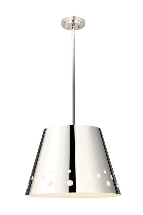 Z-Lite 6014-18PN One Light Chandelier, Polished Nickel