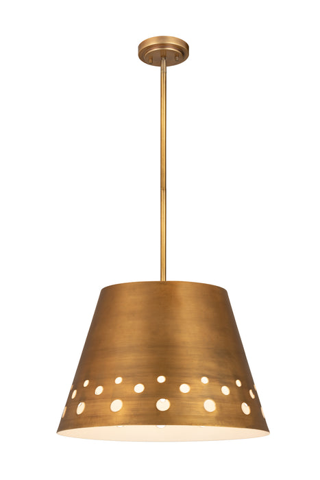 Z-Lite 6014-18RB One Light Chandelier, Rubbed Brass