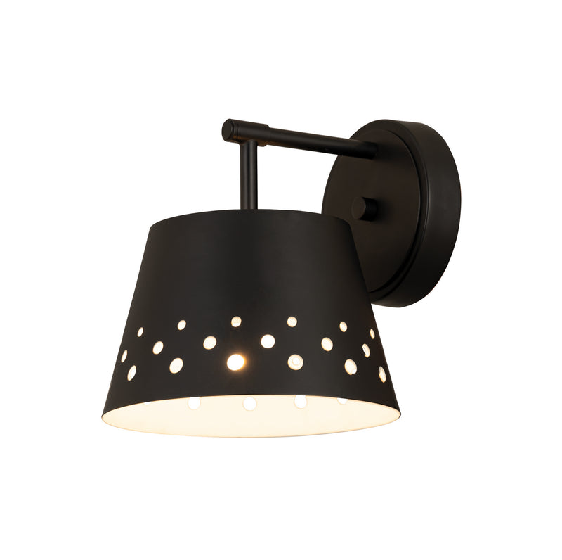 Z-Lite 6014-1S-MB One Light Wall Sconce, Matte Black