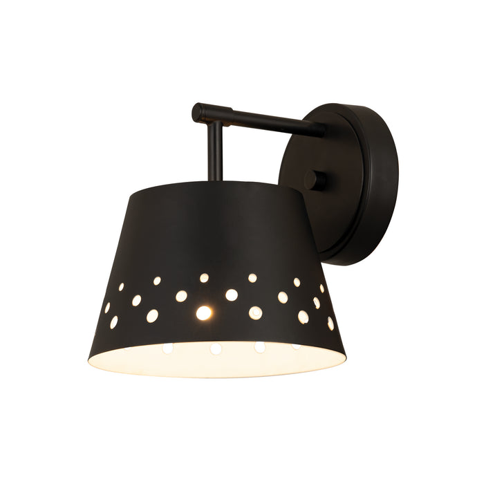Z-Lite 6014-1S-MB One Light Wall Sconce, Matte Black