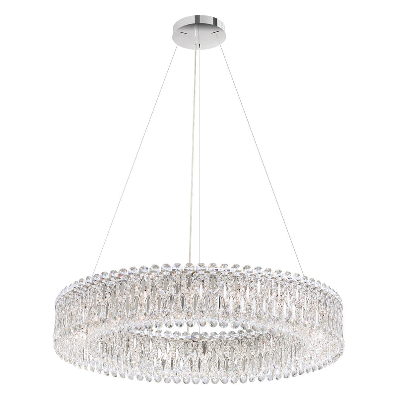 Schonbek RS8349N-401H 18 Light Pendant, Polished Stainless Steel