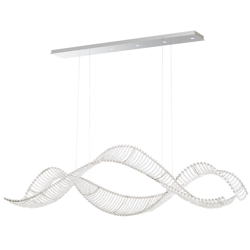 Schonbek SRI500N-SS1S LED Linear Pendant, Stainless Steel