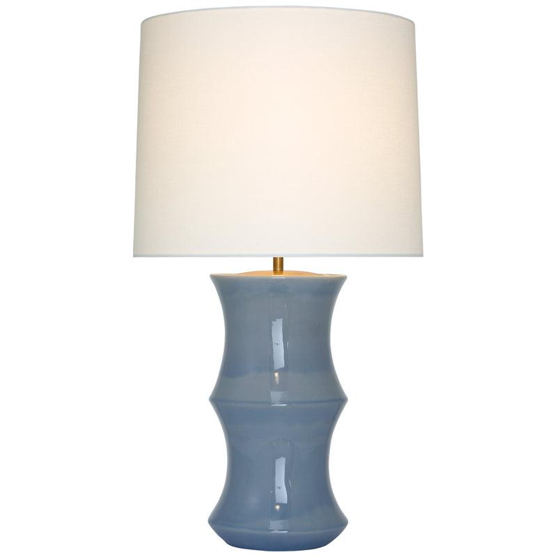 Visual Comfort Signature ARN 3661PBC-L LED Table Lamp, Polar Blue Crackle