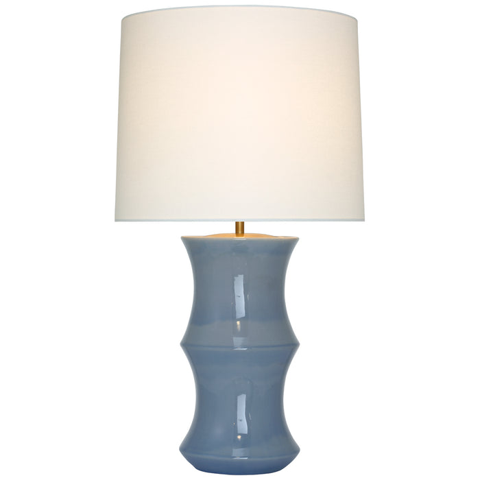 Visual Comfort Signature ARN 3661PBC-L LED Table Lamp, Polar Blue Crackle