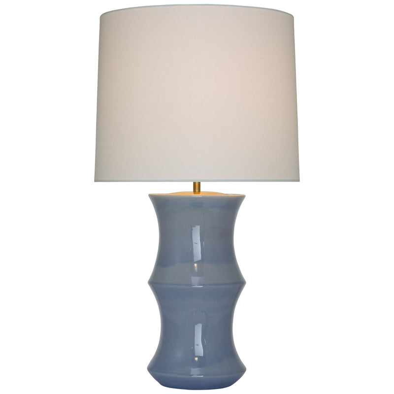 Visual Comfort Signature ARN 3661PBC-L LED Table Lamp, Polar Blue Crackle