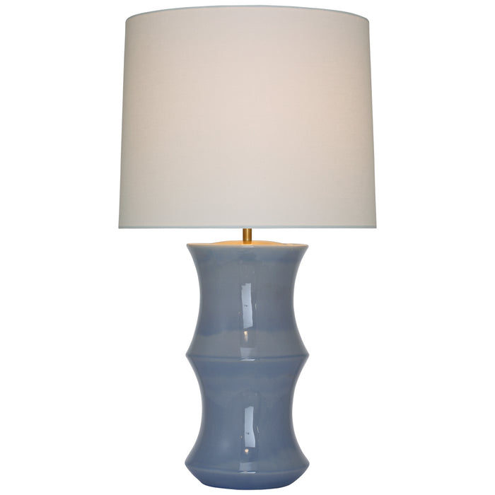 Visual Comfort Signature ARN 3661PBC-L LED Table Lamp, Polar Blue Crackle