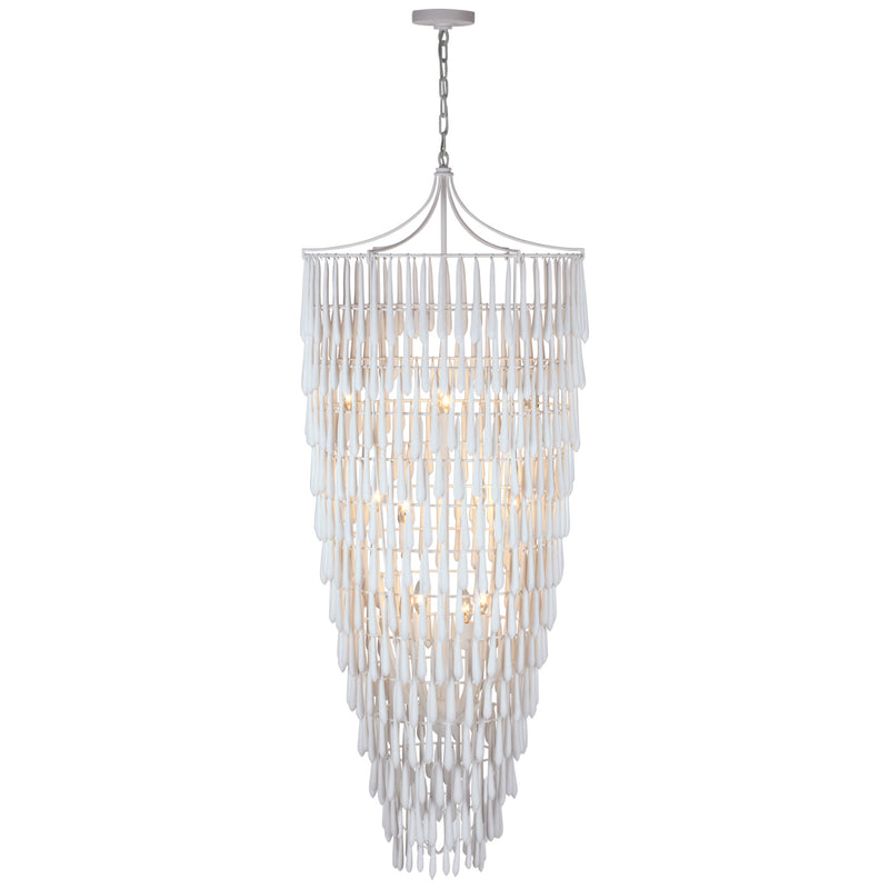 Visual Comfort Signature JN 5135PW LED Chandelier, Plaster White