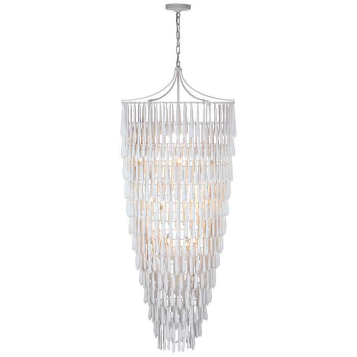 Visual Comfort Signature JN 5135PW LED Chandelier, Plaster White