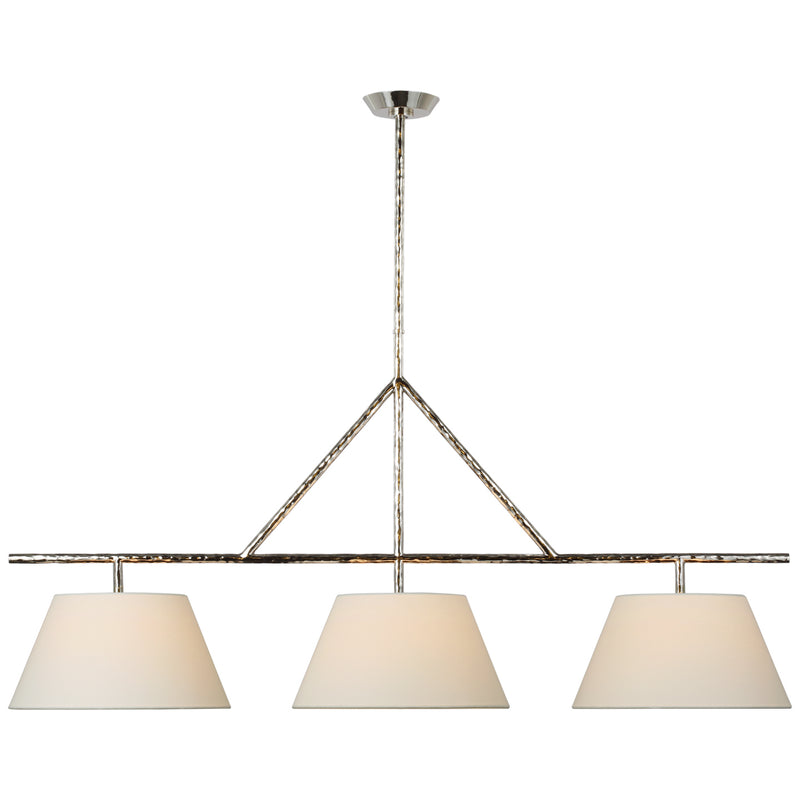 Visual Comfort Signature SK 5700PN-L LED Linear Pendant, Polished Nickel