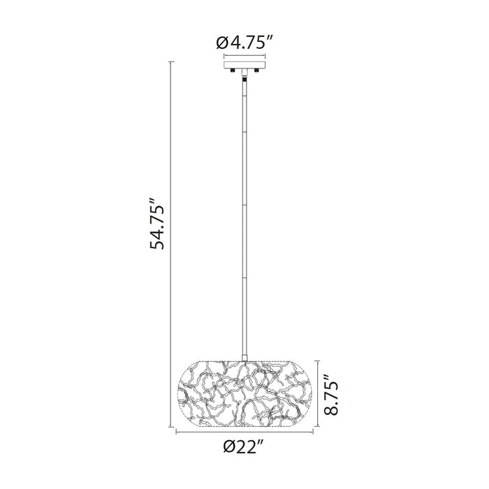 Zeev Lighting CD10030-8-SG Eight Light Chandelier, Matte Gold