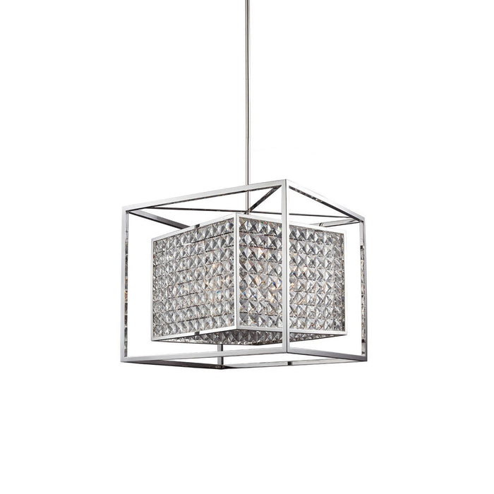 Zeev Lighting CD10070-6-SS Six Light Chandelier, Stainless Steel
