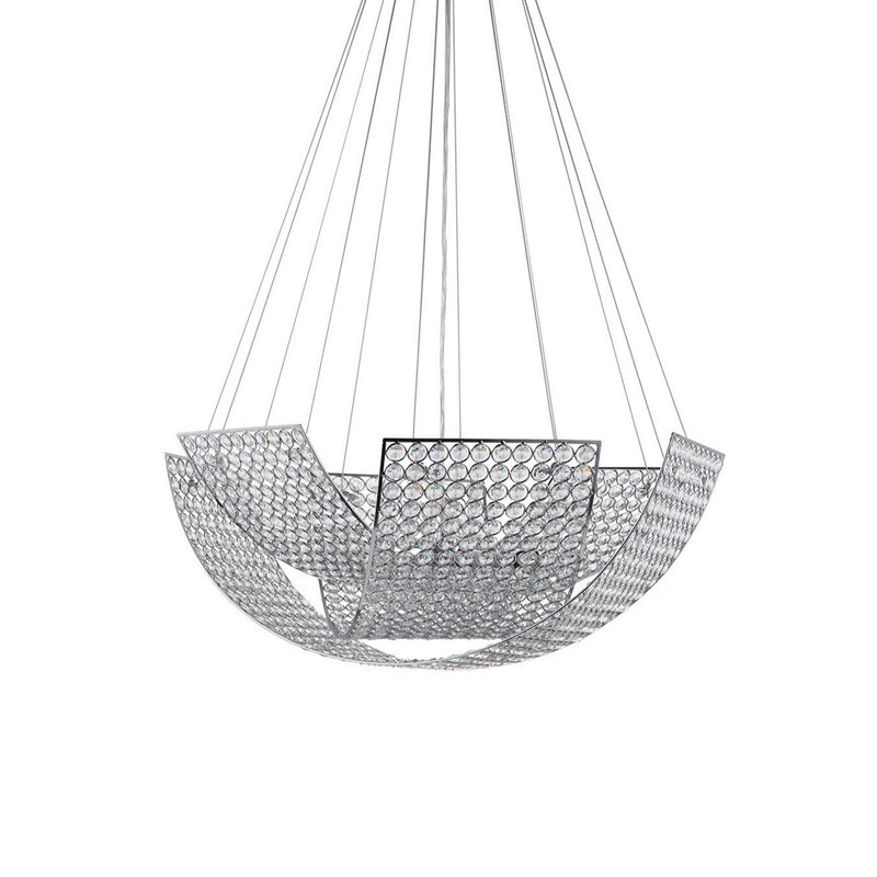 Zeev Lighting CD10085-8-CH Eight Light Chandelier, Chrome