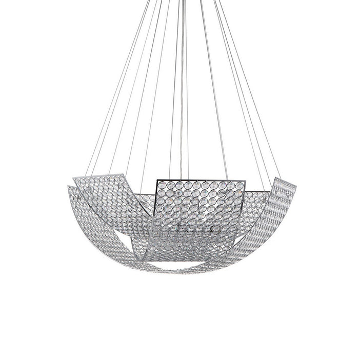 Zeev Lighting CD10085-8-CH Eight Light Chandelier, Chrome