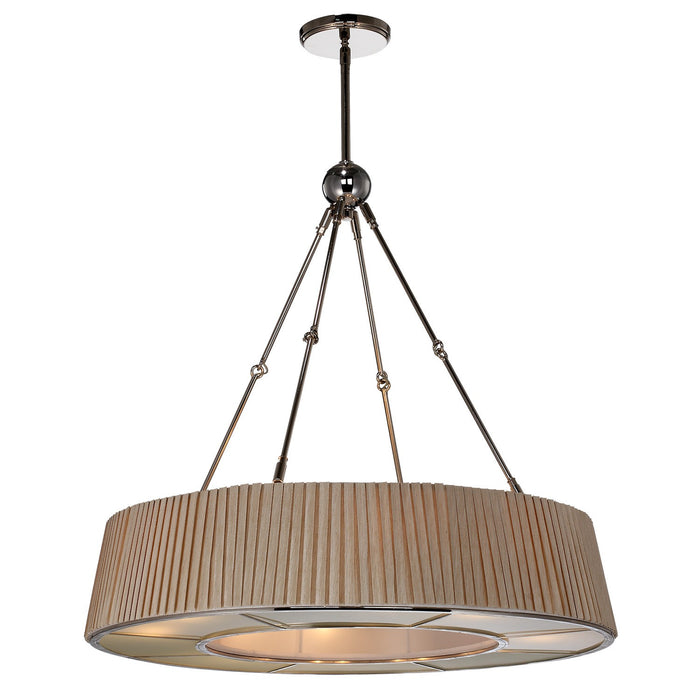 Zeev Lighting CD10105-8-PN Eight Light Chandelier, Polished Nickel