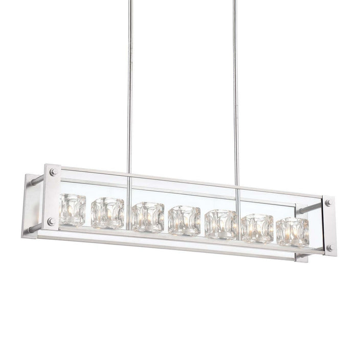 Zeev Lighting CD10151-7-SL Seven Light Chandelier, Silver Leaf