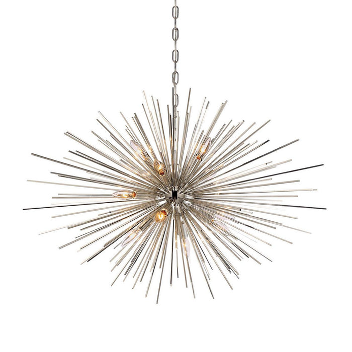 Zeev Lighting CD10157-12-PN 12 Light Chandelier, Polished Nickel