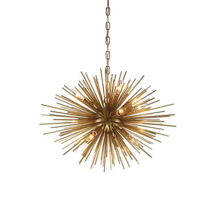 Zeev Lighting CD10158-12-AGB 12 Light Chandelier, Aged Brass