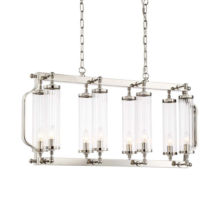 Zeev Lighting CD10171-8-PN Eight Light Chandelier, Polished Nickel
