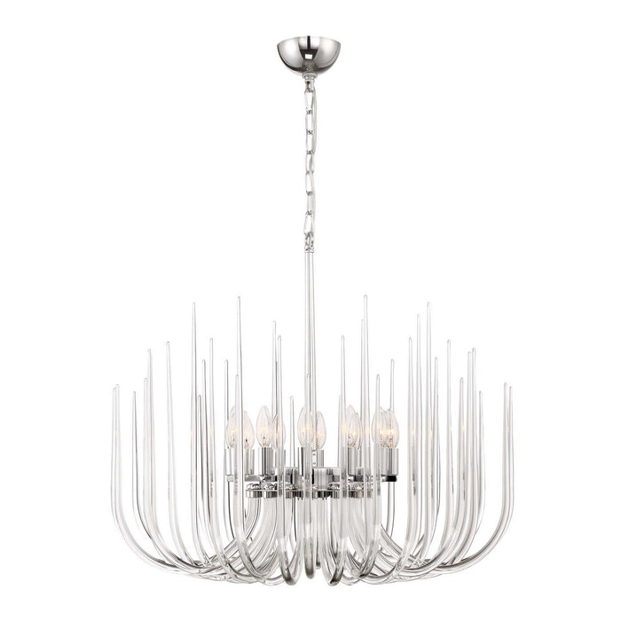 Zeev Lighting CD10177-12-CH 12 Light Chandelier, Chrome