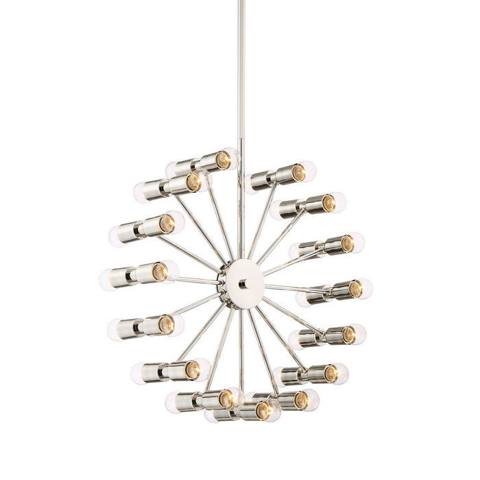 Zeev Lighting CD10181-30-PN 30 Light Chandelier, Polished Nickel