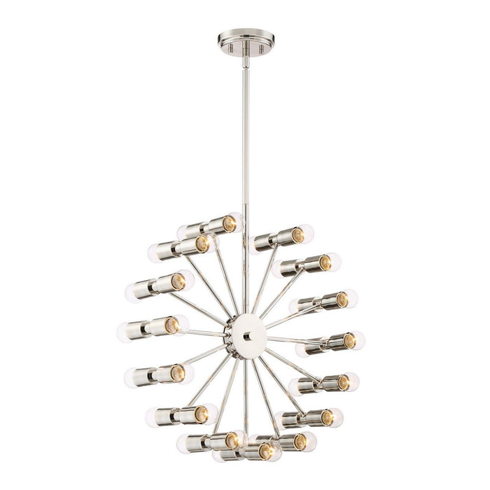 Zeev Lighting CD10181-30-PN 30 Light Chandelier, Polished Nickel