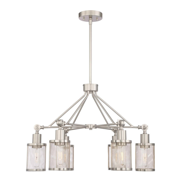 Zeev Lighting CD10182-6-BN Six Light Chandelier, Brushed Nickel