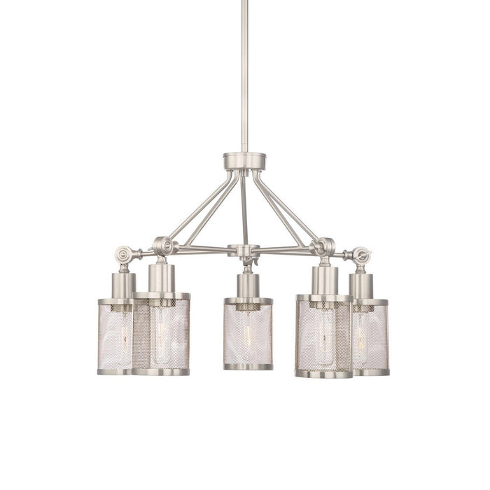 Zeev Lighting CD10183-5-BN Five Light Chandelier, Brushed Nickel