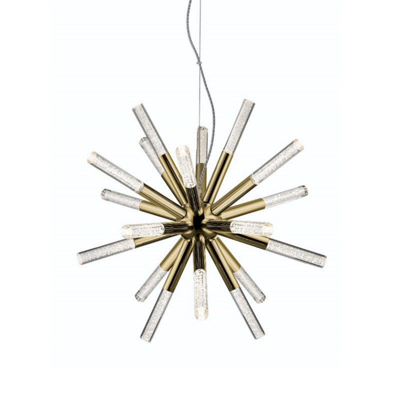 Zeev Lighting CD10232-LED-GB LED Chandelier, Golden Brass