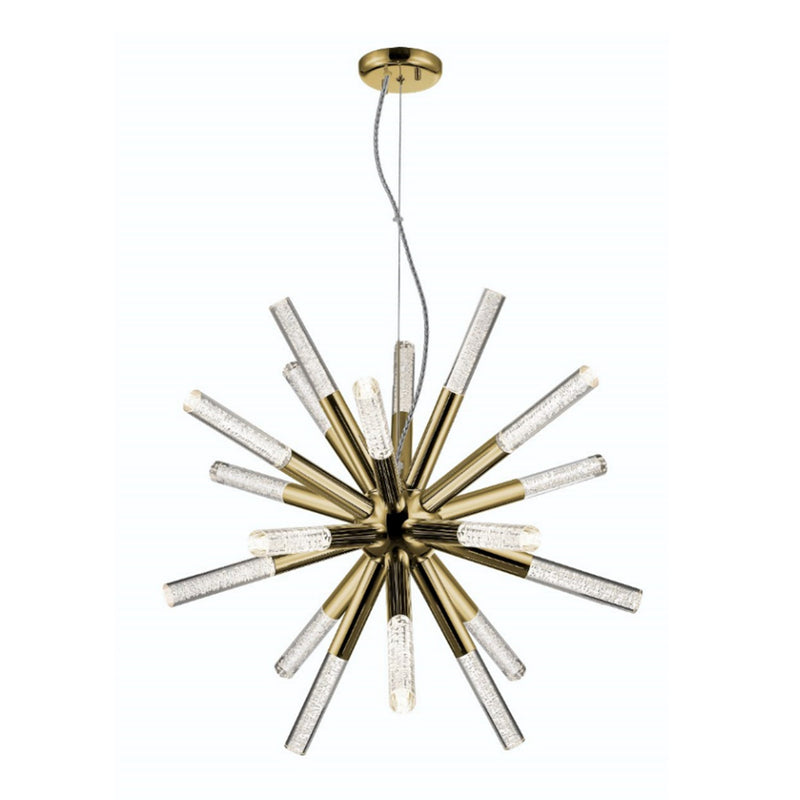 Zeev Lighting CD10232-LED-GB LED Chandelier, Golden Brass