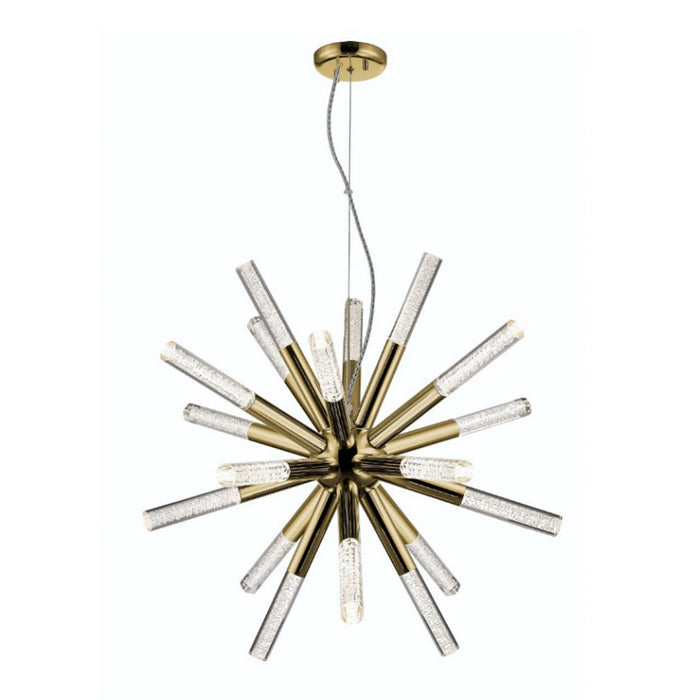 Zeev Lighting CD10232-LED-GB LED Chandelier, Golden Brass