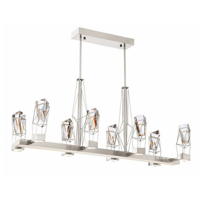 Zeev Lighting CD10255-LED-SN LED Chandelier, Satin Nickel