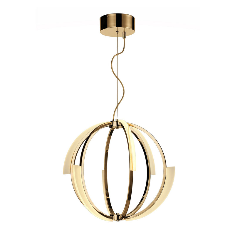 Zeev Lighting CD10348-LED-AGB LED Chandelier, Aged Brass